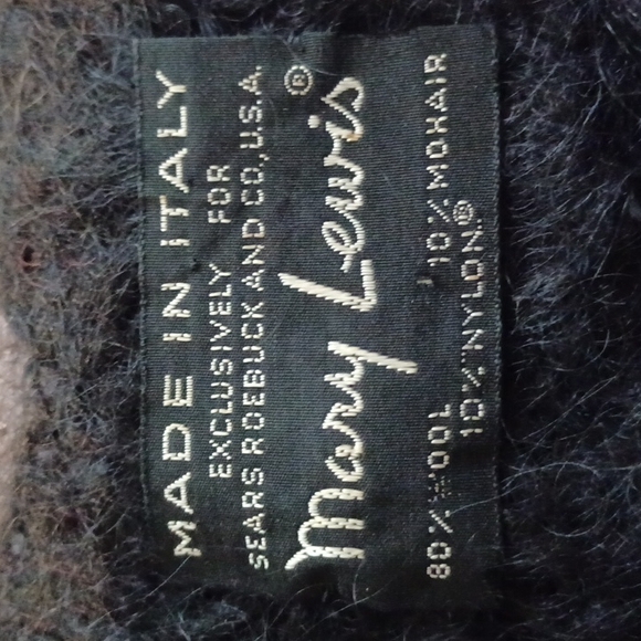 Vintage Mary Lewis Wool/ Mohair Mix Vest/ Sleeveless Top - Picture 3 of 4